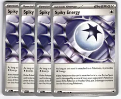 Spiky Energy 159/159 Uncommon Playset 4x Journey Together Pokemon TCG Mint NM - Image 1
