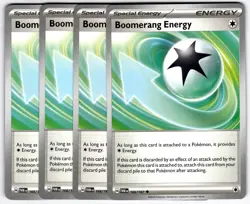 Boomerang Energy 166/167 Uncommon Playset 4X Twilight Masquerade Pokemon TCG - Image 1