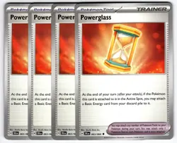 Powerglass 063/064 Uncommon Playset 4X Shrouded Fable Pokemon TCG Mint NM - Image 1