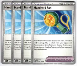 Handheld Fan 150/167 Uncommon Playset 4X Twilight Masquerade Pokemon TCG Mint NM - Image 1