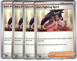 Iris's Fighting Spirit 149/159 Uncommon Playset 4x Journey Together Pokemon TCG - Image 1