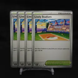 Lively Stadium 180/191 Uncommon Surging Sparks Pokemon TCG Playset 4x - Image 1