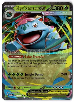 Mega Venusaur ex 003/132 Double Rare Mega Evolution Pokemon TCG Mint NM - Image 1
