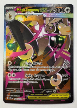 Pokemon: Mega Lopunny EX Special Illustration Rare SIR Full Art Holo 128/094 NM - Image 2