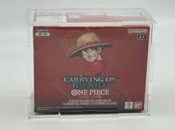#3 One Piece EN OP-13 Carrying on His Will Booster Box Sealed w/ Acrylic Case - Image 1