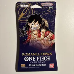 ONE PIECE OP-01 ROMANCE DAWN PRE-ERRATA SLEEVED PACK FACTORY SEALED - Image 1