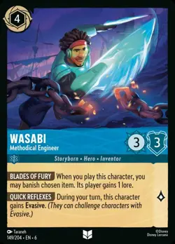 Wasabi - Methodical Engineer Foil (149) Azurite Sea Disney Lorcana - Image 1
