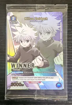 Killua R Winner Union Arena Battle Champion Promo English HTR-1-018 - Image 1