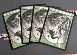 MTG Set of 4 Giant Growth- DAMAGED -Player Rewards Promo Magic Cards # 4 - Image 1