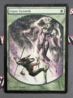 MTG Set of 4 Giant Growth- DAMAGED -Player Rewards Promo Magic Cards # 4 - Image 2