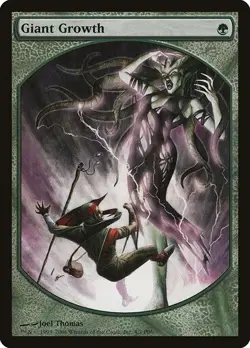 GIANT GROWTH (Player Rewards Textless) - MTG Promo Instant - Image 1