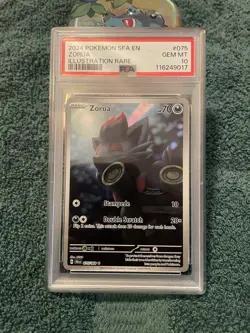 Zorua 075/064 Sv: Shrouded Fable Illustration Rare PSA 10 Gem Mint - Image 1