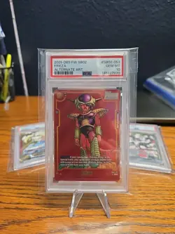 Dragon Ball Super Card Game Frieza Alt Art Foil Battle Card SB02-053 GEM 10 - Image 1