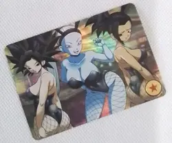 Vados + Kefla + Kale DRAGON BALL Silver Anime ACG Waifu Holo Card - Image 2