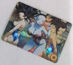 Vados + Kefla + Kale DRAGON BALL Silver Anime ACG Waifu Holo Card - Image 3