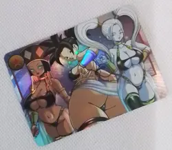 Kale + Marcarita + Heles DRAGON BALL Silver Anime ACG Waifu Holo Card - Image 2