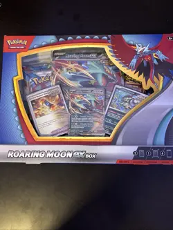 Pokemon TCG: ROARING MOON EX BOX 4 Booster Packs + 4 Foil Promo Cards SEALED NEW - Image 1