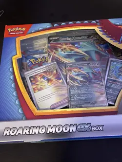 Pokemon TCG: ROARING MOON EX BOX 4 Booster Packs + 4 Foil Promo Cards SEALED NEW - Image 3