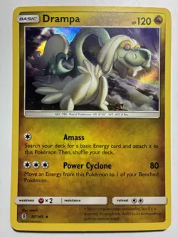 Drampa Pokemon Card Lot – Includes V and Holo Cards – NM/LP Gift Set - Image 4