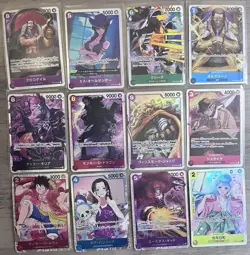 One Piece TCG Super Rare Lot of 12 Super Rare Cards One Piece Lot Japanese - Image 1
