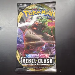 Pokemon Sword & Shield Rebel Clash Booster Pack 10 Cards - Image 1