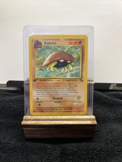 Pokemon TCG Kabuto Fossil 1st Edition Common Card 50/62 Regular - Image 1