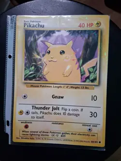 Pikachu 58/102 Jumbo 1999–2000 WOTC Oversized Promo NM Vintage Collector Card - Image 2