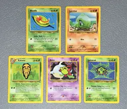 Pokemon Neo Discovery Regular Vintage Card Lot x5 HP - Image 1