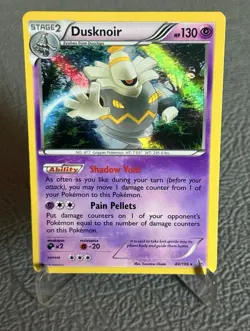 XY FLASHFIRE HOLO RARE POKEMON CARD DUSKNOIR 40/106 NM+ - Image 1