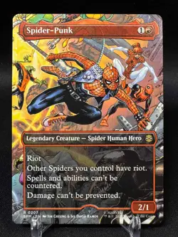 Spider-Punk - Borderless - Marvel's Spider-Man MTG #207 - NM/M - Image 1