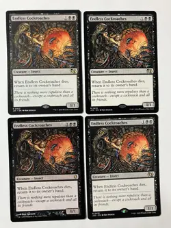 Magic The Gathering MTG Endless Cockroaches X4 Rare Black Creature NM - Image 1