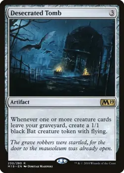 Desecrated Tomb NM #230 Core Set 2019 MTG - Image 1