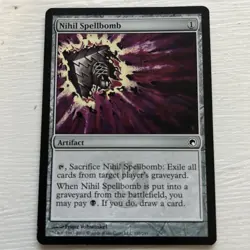 Nihil Spellbomb Scars of Mirrodin Regular Artifact Common MTG MP - Image 1