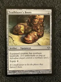 Magic The Gathering MTG - Trailblazer's Boots - The List Reprints - Image 1