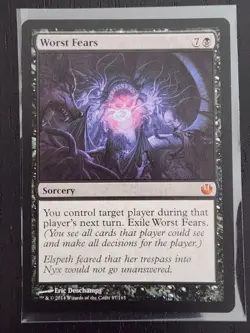 Worst Fears #87 MTG [Journey into Nyx] Mythic Black Sorcery Regular NM - Image 1