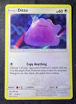 Ditto - 17/18 - Detective Pikachu Holo Pokemon - Image 1