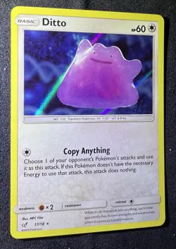 Ditto - 17/18 - Detective Pikachu Holo Pokemon - Image 2