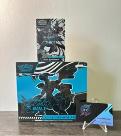 Pokemon TCG Black Bolt Elite Trainer Box + Booster Bundle (Set) – Factory Sealed - Image 1