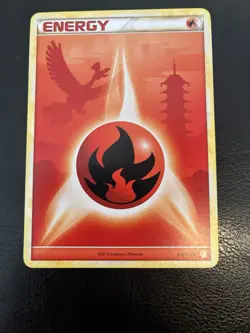 Pokemon HeartGold SoulSilver HGSS Energy Fire, Ho-Oh 116/123 LP - Image 1