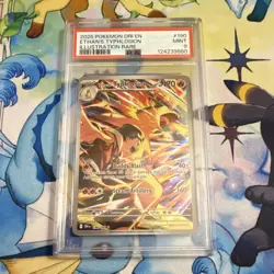 Pokemon Ethan's Typhlosion Illustration Rare Holo PSA 9 2025 DRI EN #190 - Image 1