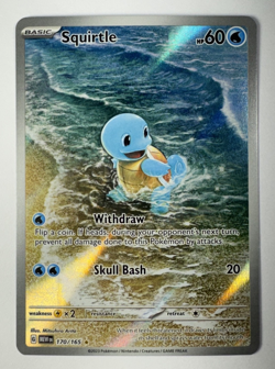 Pokemon: Squirtle Illustration Rare IR SV 151 Full Art Holo 170/165 Near Mint - Image 1