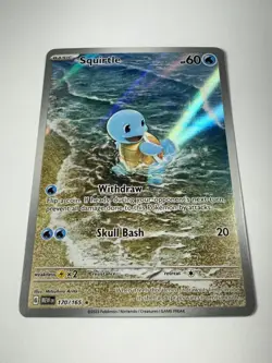Pokemon: Squirtle Illustration Rare IR SV 151 Full Art Holo 170/165 Near Mint - Image 2