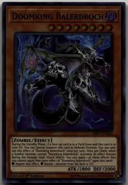 Doomking Balerdroch Ultra Rare Structure Deck: Zombie Horde SR07-EN001 LP - Image 1