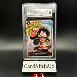 CGC GEM MINT 10 MONKEY D. LUFFY #P-075 SAIKYO JUMP PROMO 2024 ONE PIECE JPN 33 - Image 1