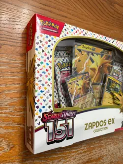 Pokemon TCG Scarlet & Violet 151 Zapdos EX Collection Box NEW SEALED - Image 3