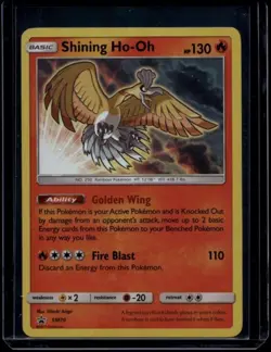Pokemon TCG Shining Ho-Oh SM70 Sun & Moon LP - Image 1