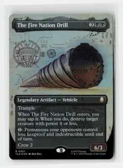 The Fire Nation Drill Avatar FOIL Borderless Magic The Gathering MTG Card - Image 1