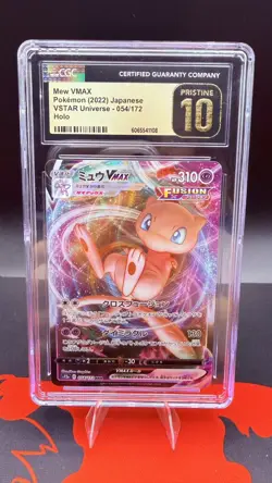 CGC 10 Pristine Mew VMAX 054/172 VSTAR Universe s12a Pokemon Card Japanese - Image 1