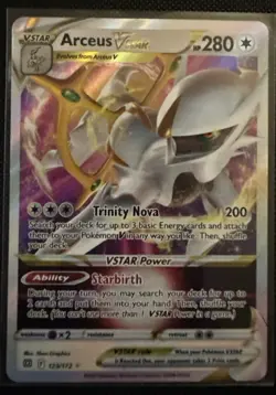 Pokemon TCG Arceus VSTAR Holo Ultra Rare Card 123/172 Brilliant Stars - Image 1