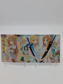 Asuna Yuuki, Sword Art Online RARE Tri-Fold Waifu Card Goddess Story Doujin - Image 1